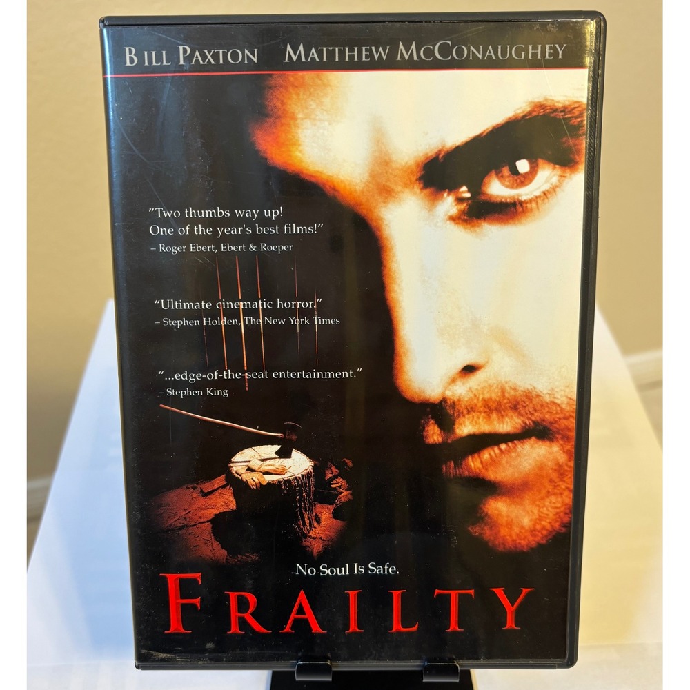 Frailty DVD Bill Paxton Matthew McConaughey 2002 Movie with Ticket Stubs